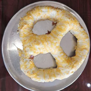 Crab pretzel. Actually, a good pretzel covered with cheese and old bay. Not a lot of crab, if any.