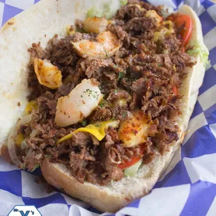 Shrimp cheesesteak