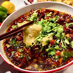 Sichuan boiled fish and beef