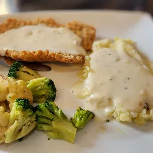 a plate of food on a table