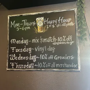 HH specials!