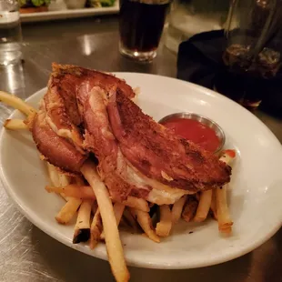 Kids grilled cheese with fries