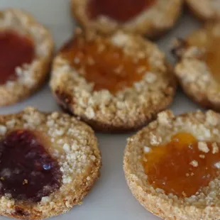 a close up of a plate of cookies
