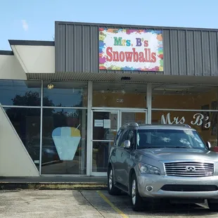 the front of the store