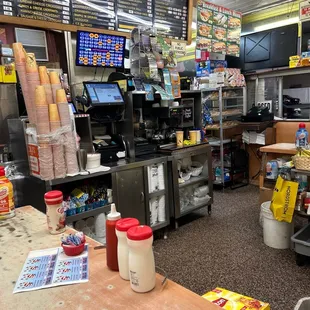 the inside of the restaurant