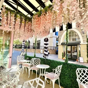 Outdoor dining area