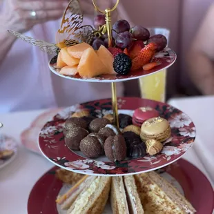 Treat tower. All fresh and yummy.
