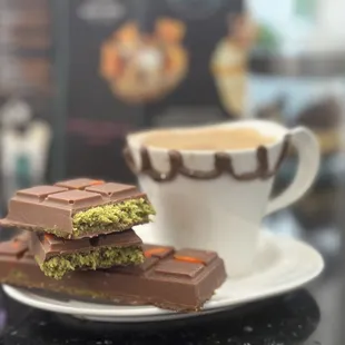 Dubai Chocolate Bar W Cappuccino.