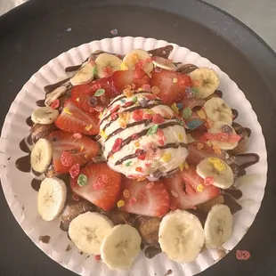 Waffle with Ice cream