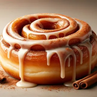 delicious cinnamon roll.