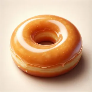 Maple iced donut.