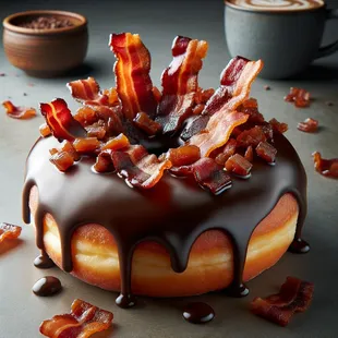 Cocolate Bacon Donut