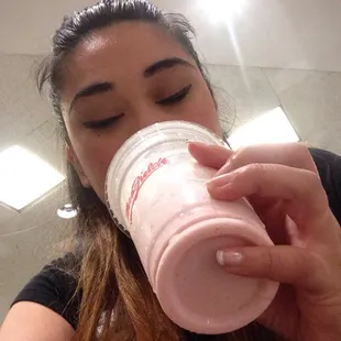 Yes strawberry smoothie