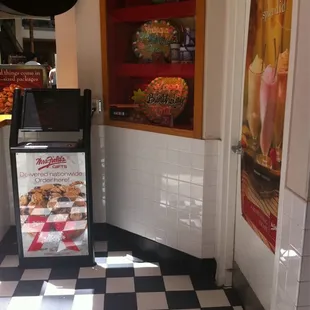 a checkered floor in a restaurant
