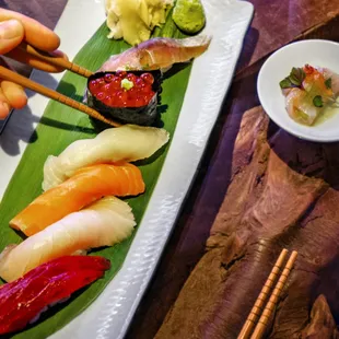 sushi and sashimi, food