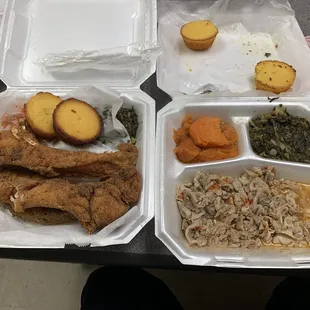 Buffalo fish and chitterlings