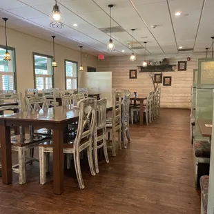 Sitting in what was once the smaller dining room. Wish they didn't remodel it &amp; preserved some of the  original restaurant.