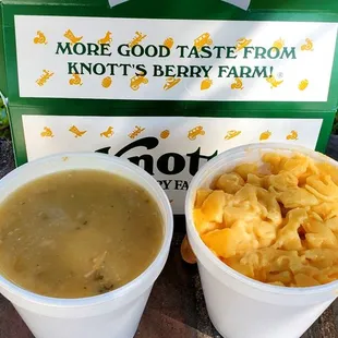 Chicken Noodle Soup and Mac 'N Cheese