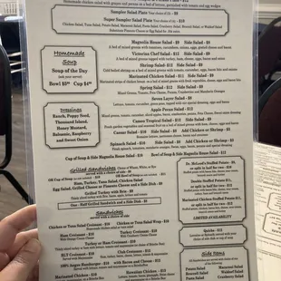 Menu front