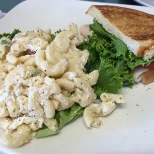 Turkey sandwich and macaroni salad :)