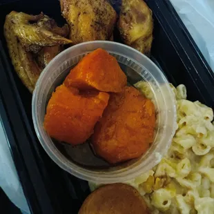 Baked chicken lunch meal