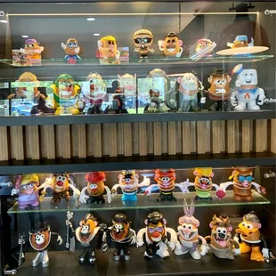 More Mr. Potato Head toy displays