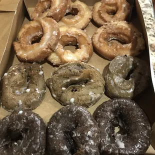 a box of assorted donuts