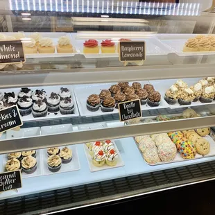 a variety of cupcakes