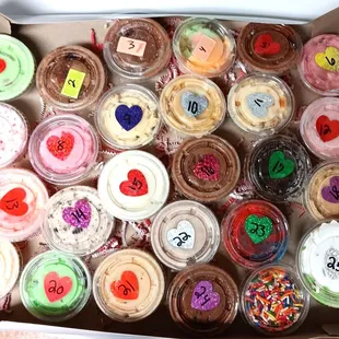 Ice cream for December 1 - 25.