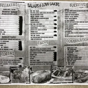 the menu