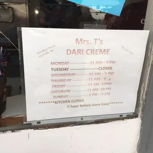 Opening hours