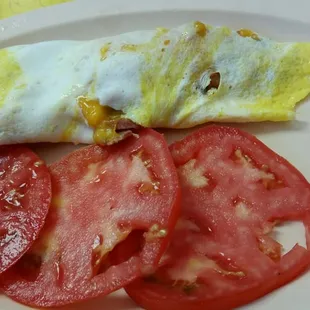 Country ham omelet