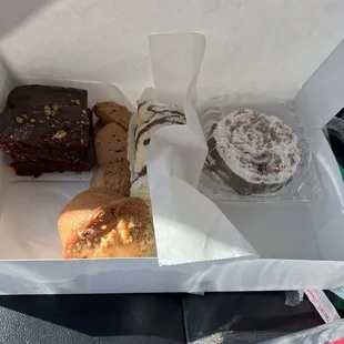 Brownies! Peanut butter cookies! Napoleon! Banana nut muffin