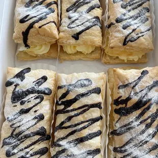 a tray of pastries