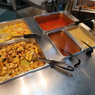 a variety of food items