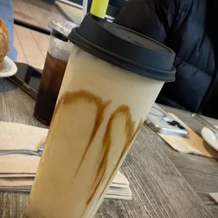 Black sugar milk tea