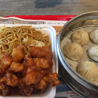 Orange Chicken with Chow Mien