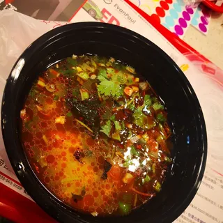 chill oil wanton/ non spicy wanton soup