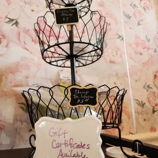 a cupcake display