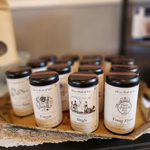 a tray of jams