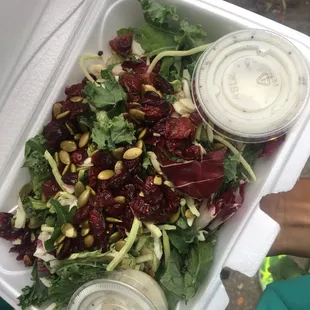 Kale salad looks very similar to the Costco premade salad...