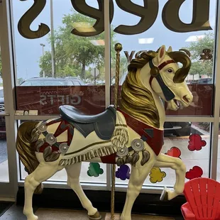 a carousel horse
