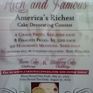 Do you have what it takes to win? Enter contest online.