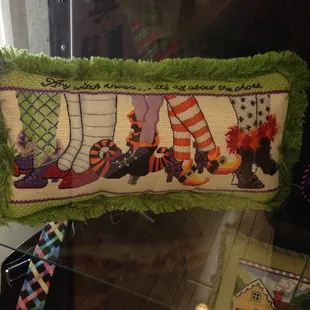 Witches Shoes finished canvas