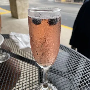 Mimosa w/ Blueberry's