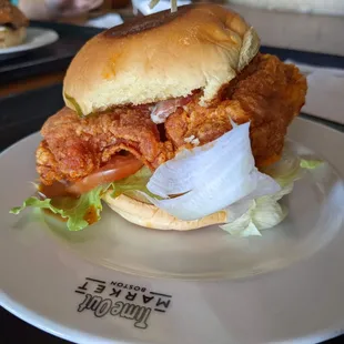 Cajun karaage chicken sando