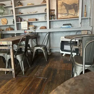 The interior has a very historic vibe.