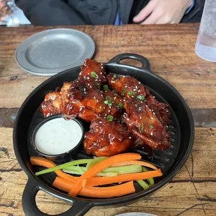 Sticky Korean wings