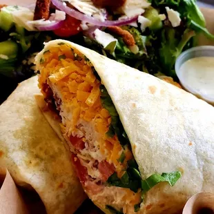 Chicken Salad BLT Wrap