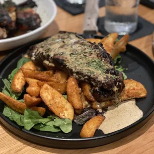 jerk steak &amp; frites